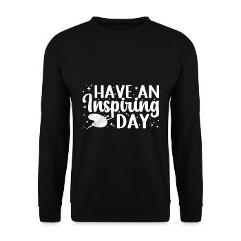 Peintre d’Art drôle ont une idée de cadeau de jour inspirante - Sweat-shirt Unisexe - noir - Devant - Alina (178cm) & Michal (187cm)