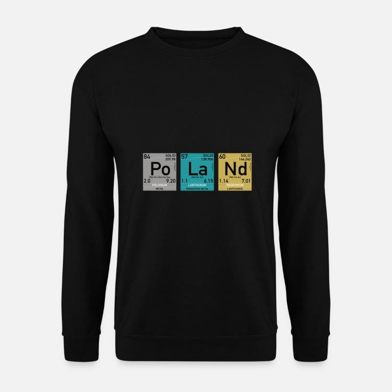Nerd Elements Poland funy - Unisex Sweatshirt - black