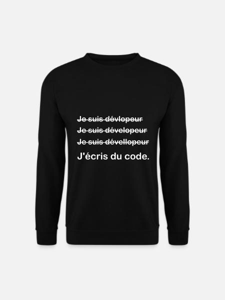 Développeur - humour - Sweat-shirt Unisexe - noir