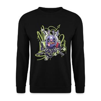 Sprayer Monster - Unisex Pullover - Schwarz - Vorne - Alina (178cm) & Michal (187cm)