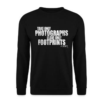 Urban Explorers Urbex Lost Places Photo Footprints - Sweat-shirt Unisexe - noir - Devant - Alina (178cm) & Michal (187cm)