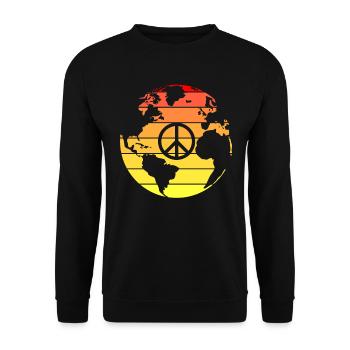 Planet Earth - Unisex Sweatshirt - black - Front - Alina (178cm) & Michal (187cm)