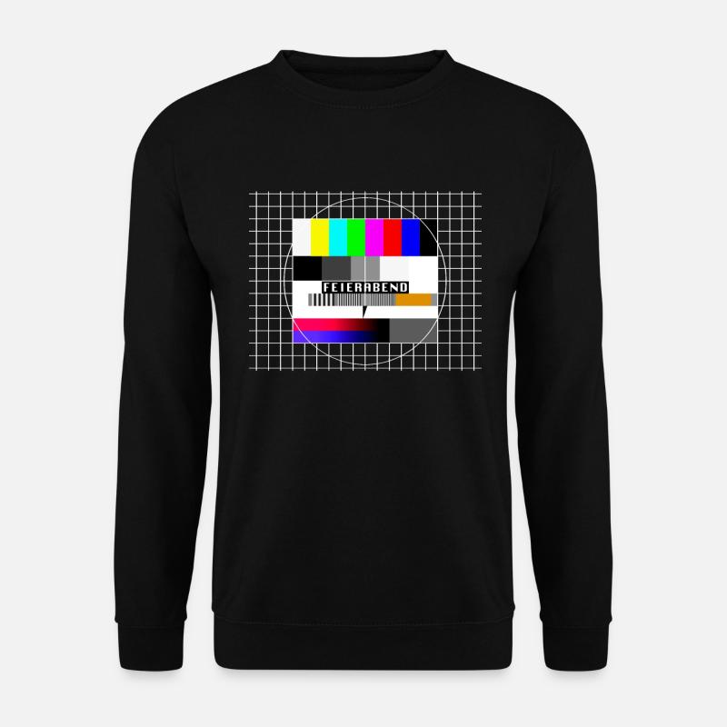 Obraz testowy po pracy 80s 90s kostium imprezowy - Bluza unisex - czarny