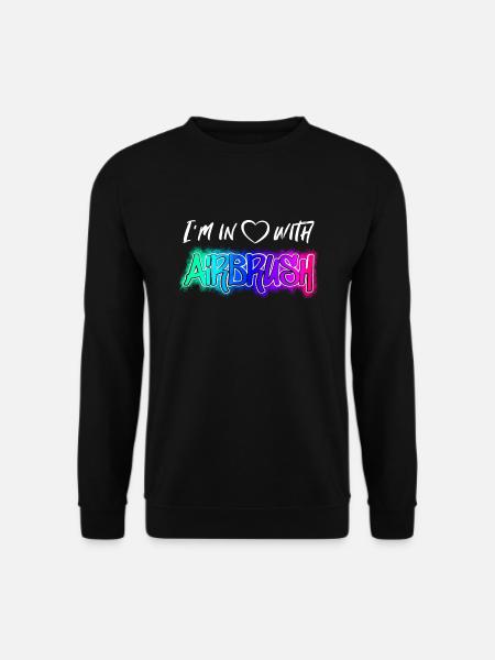 I'm in Love with Airbrush - Unisex Sweatshirt - black