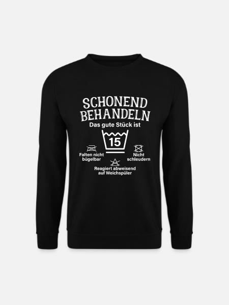 Schonend Behandeln 15 Geschenk Zum 15. Geburtstag - Unisex Pullover - Schwarz
