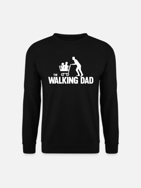 Zwillingspapa Zwillingsvater Papa Vater Zwillinge - Unisex Pullover - Schwarz