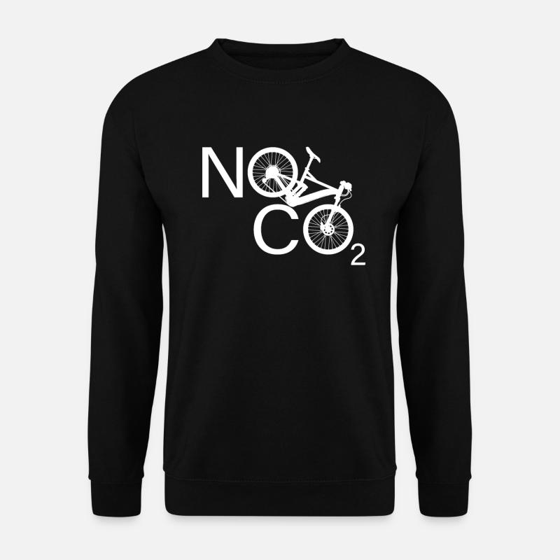 Pas de CO2 Vélo Changement climatique VTT VTT E-Bike - Sweat-shirt Unisexe - noir