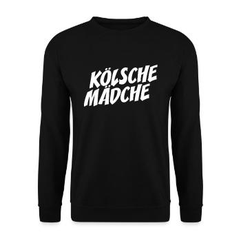 Kölsche Mädche Karneval In Kölle Köln Cologne Girl - Unisex Pullover - Schwarz - Vorne - Alina (178cm) & Michal (187cm)