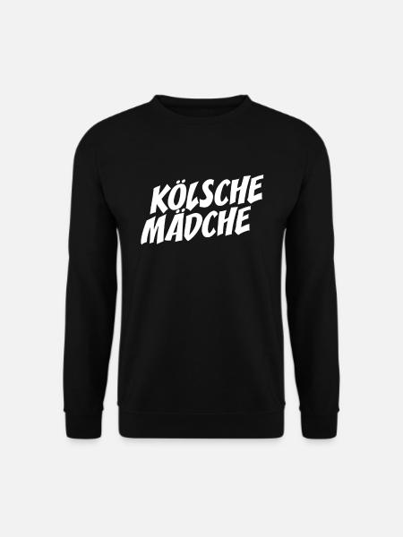 Kölsche Mädche Karneval In Kölle Köln Cologne Girl - Unisex Pullover - Schwarz