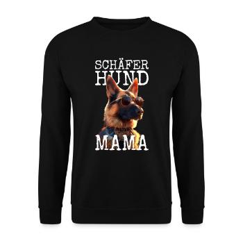 German Shepherd Mom Mistress Mother's Day Shepherd Dogs - Unisex Sweatshirt - black - Front - Alina (178cm) & Michal (187cm)