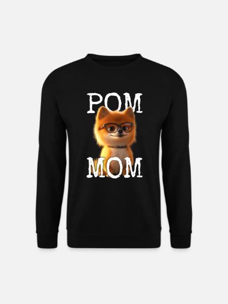 Pom Mom Zwergspitz Mommy Spitz Mama Muttertag Mom - Unisex Pullover - Schwarz