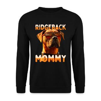 Rhodesian Ridgeback Maman Chiens Maman Maman Fête des Mères Maman - Sweat-shirt Unisexe - noir - Devant - Alina (178cm) & Michal (187cm)