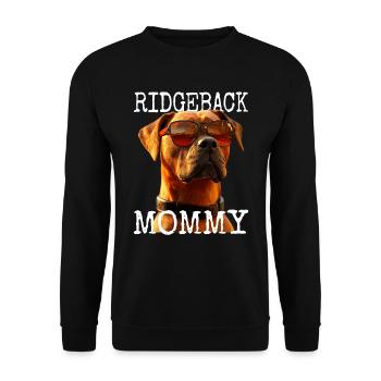 Rhodesian Ridgeback Maman Chiens Maman Maman Fête des Mères Maman - Sweat-shirt Unisexe - noir - Devant - Alina (178cm) & Michal (187cm)