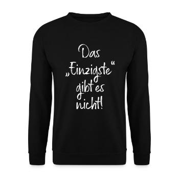 There is no such thing as the only thing: grammar German studies - Unisex Sweatshirt - black - Front - Alina (178cm) & Michal (187cm)
