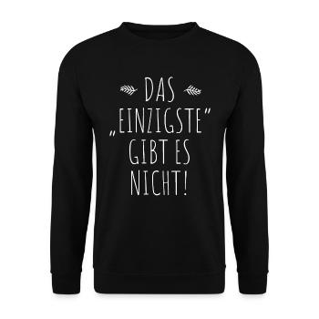 There is no such thing as the only thing: grammar German studies - Unisex Sweatshirt - black - Front - Alina (178cm) & Michal (187cm)