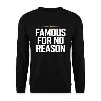 Célèbre sans raison Influenceur des médias sociaux Viral - Sweat-shirt Unisexe - noir - Devant - Alina (178cm) & Michal (187cm)