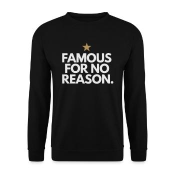 Célèbre sans raison Influenceur des médias sociaux Viral - Sweat-shirt Unisexe - noir - Devant - Alina (178cm) & Michal (187cm)