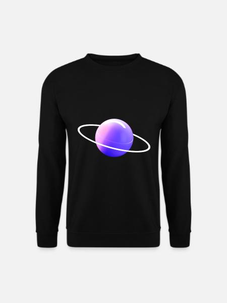 Space Universe Orbit Astronaut Planet space - Unisex Sweatshirt - black