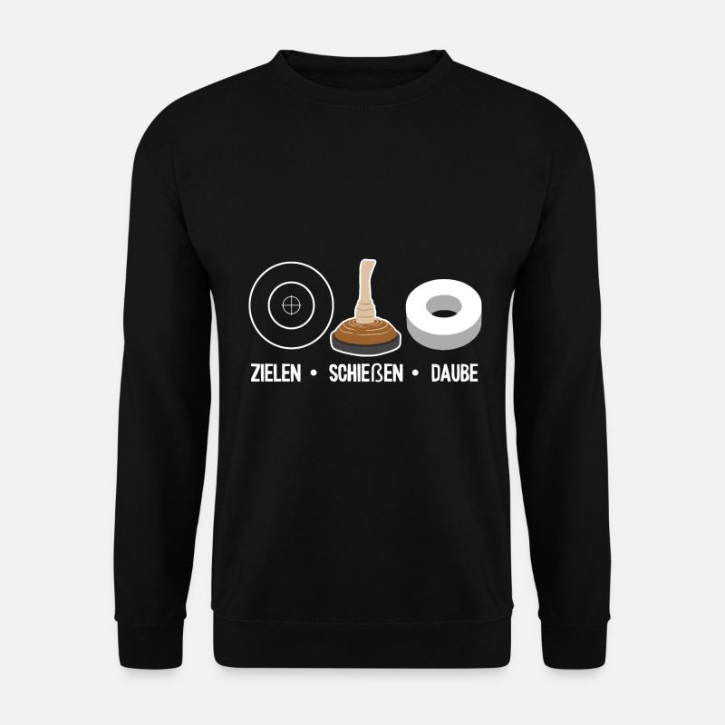 Eisstockschießen Daube Stockschießen Eisstock - Unisex Pullover - Schwarz