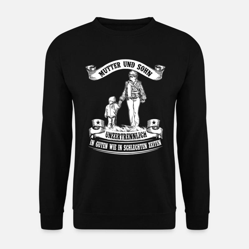 Mother and son - inseparable - Unisex Sweatshirt - black
