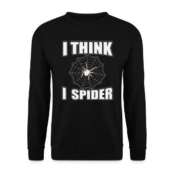 Lustiger Denglisch Spruch Denglisch Sprüche - Unisex Pullover - Schwarz - Vorne - Alina (178cm) & Michal (187cm)