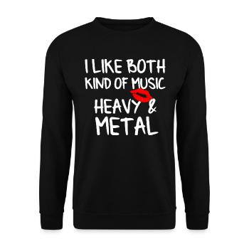Heavy Metal Cadeau de la musique - Sweat-shirt Unisexe - noir - Devant - Alina (178cm) & Michal (187cm)