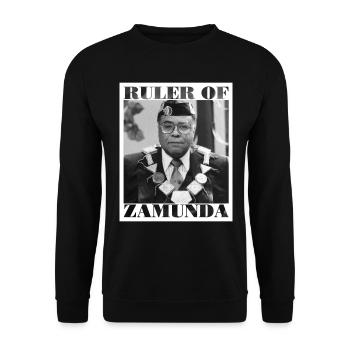 Coming To America Ruler Of Zamunda - Unisex Sweatshirt - black - Front - Alina (178cm) & Michal (187cm)