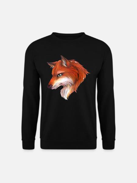 Fuchs Profil Tolles Motiv für Naturliebhaber - Unisex Pullover - Schwarz