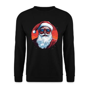 Frohe Weihnachten - Unisex Pullover - Schwarz - Vorne - Alina (178cm) & Michal (187cm)