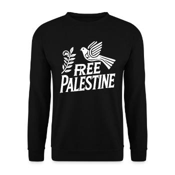 Free palestine - Sweat-shirt Unisexe - noir - Devant - Alina (178cm) & Michal (187cm)