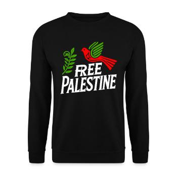 Free palestine - Sweat-shirt Unisexe - noir - Devant - Alina (178cm) & Michal (187cm)