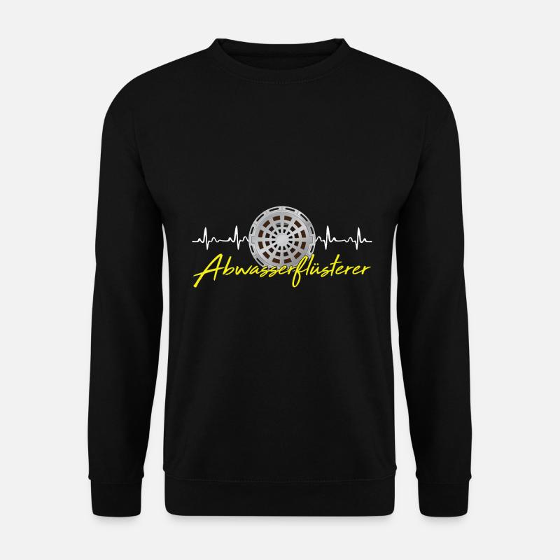 Abwassertechnik Kläranlage Herzschlag - Unisex Pullover - Schwarz