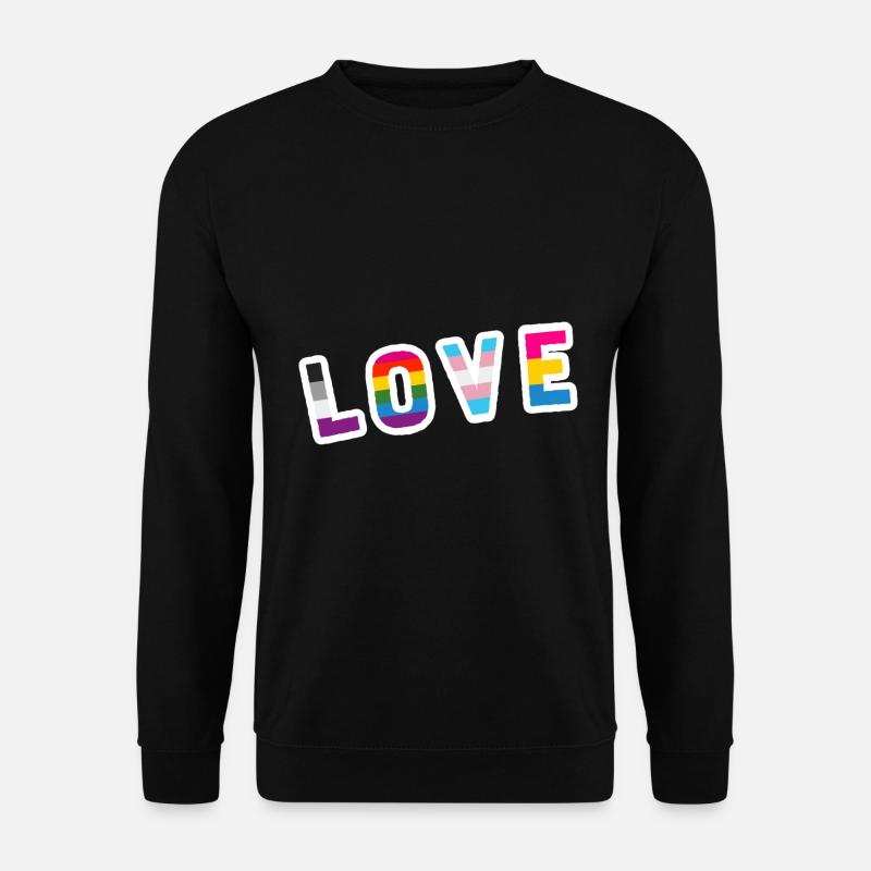 LGBTQ Love Pride Gleichberechtigung lgbtq+ - Unisex Pullover - Schwarz