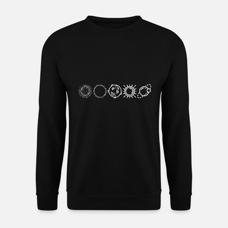 White Planets - Unisex Sweatshirt - black