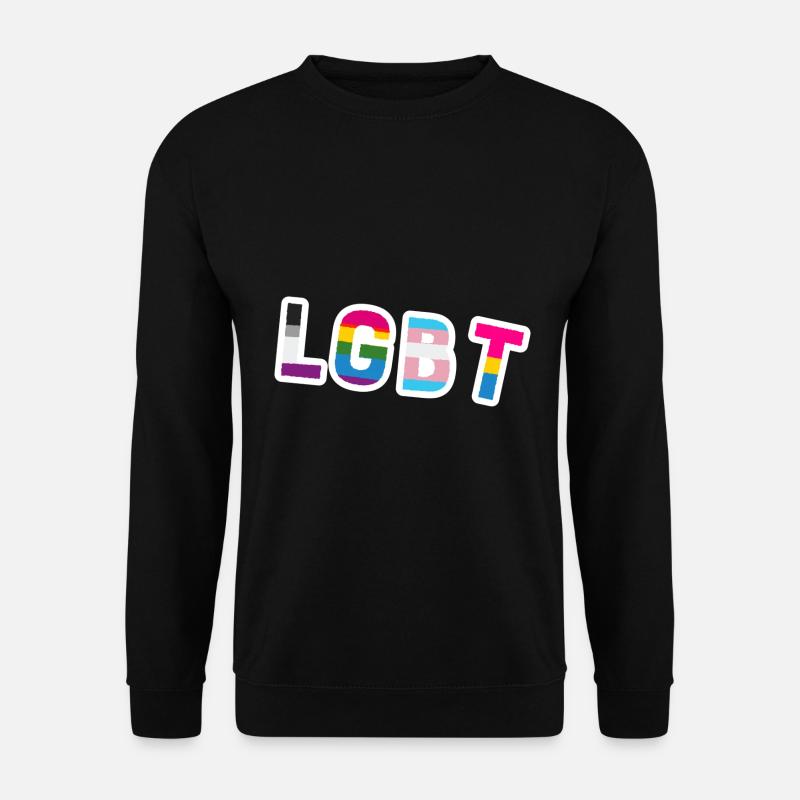 LGBTQ Logo Pride Gleichberechtigung lgbtq+ - Unisex Pullover - Schwarz