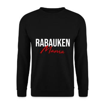 Rabaukenmama Partnershirts Eltern Mutter Mama - Unisex Pullover - Schwarz - Vorne - Alina (178cm) & Michal (187cm)
