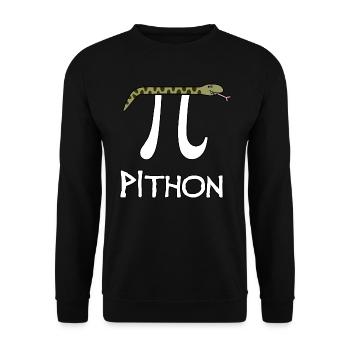 Pithon - Unisex Pullover - Schwarz - Vorne - Alina (178cm) & Michal (187cm)