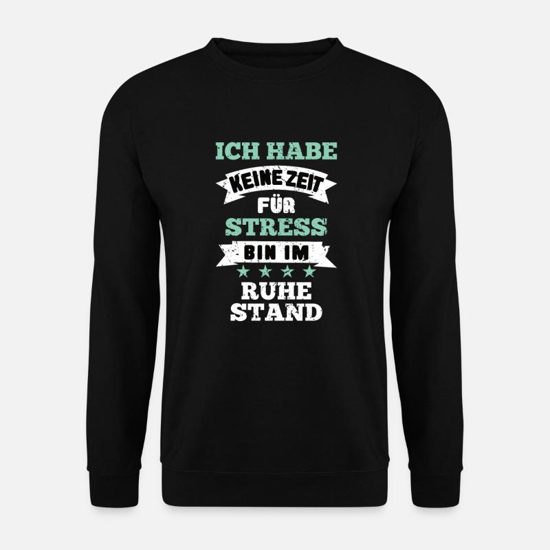 Lustiges Ruhestand - Unisex Pullover - Schwarz