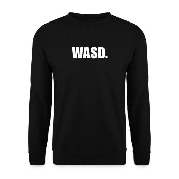WASD - Unisex Sweatshirt - black - Front - Alina (178cm) & Michal (187cm)