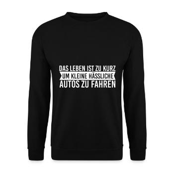 Voiture amateur de tuning voiture de voiture de sport voiture voiture - Sweat-shirt Unisexe - noir - Devant - Alina (178cm) & Michal (187cm)
