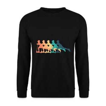 Scooter coloré - Sweat-shirt Unisexe - noir - Devant - Alina (178cm) & Michal (187cm)