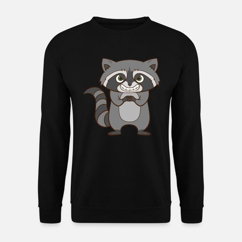 Waschbär - Garstiger Waschbär. - Unisex Pullover - Schwarz