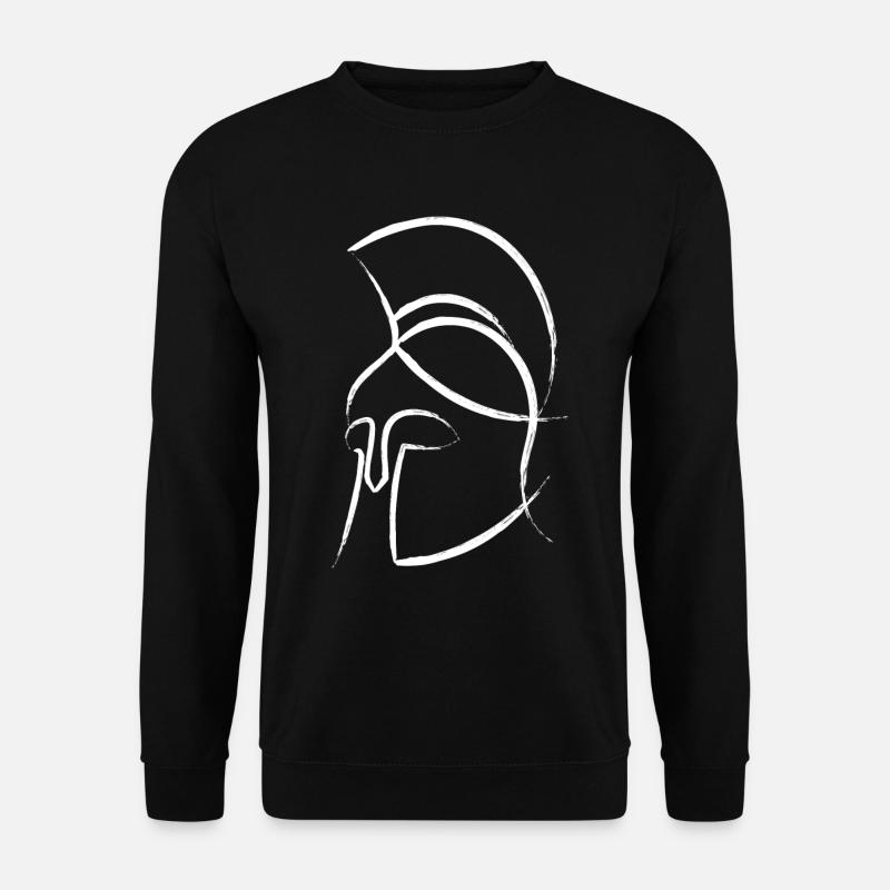 Spartaner Helm - Unisex Pullover - Schwarz