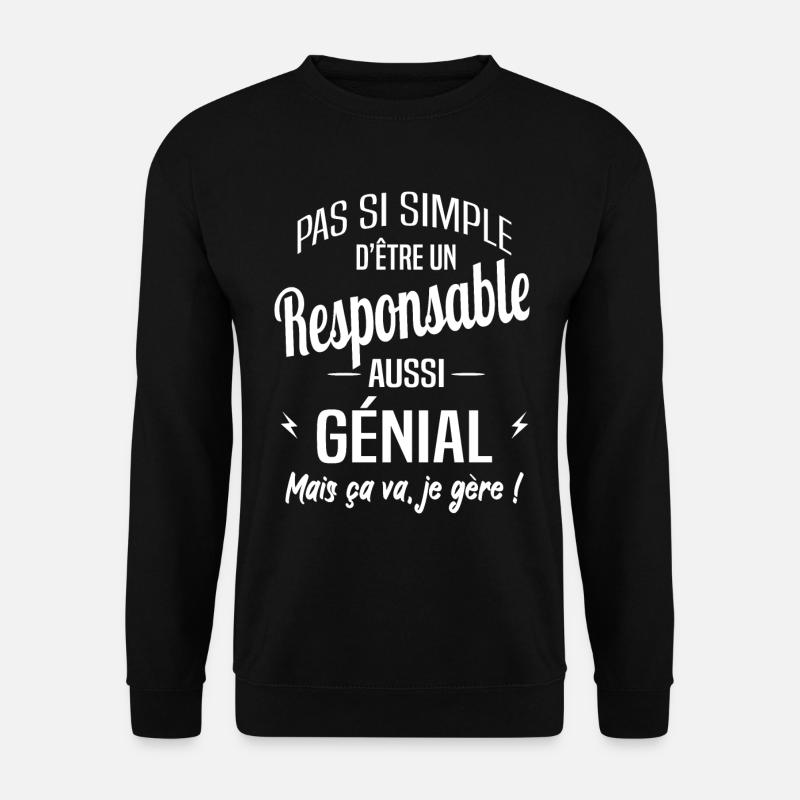 Responsable - Sweat-shirt Unisexe - noir