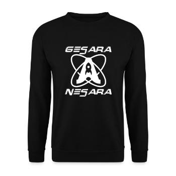Gesara Nesara - Sweat-shirt Unisexe - noir - Devant - Alina (178cm) & Michal (187cm)
