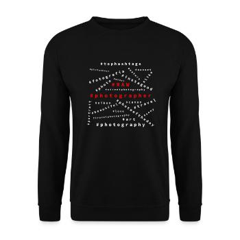 Top Hashtags Photographers - Unisex Sweatshirt - black - Front - Alina (178cm) & Michal (187cm)