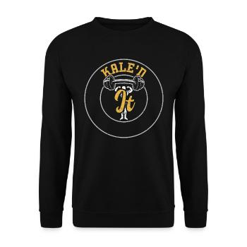 Kale'd It - Gym - Unisex Sweatshirt - black - Front - Alina (178cm) & Michal (187cm)