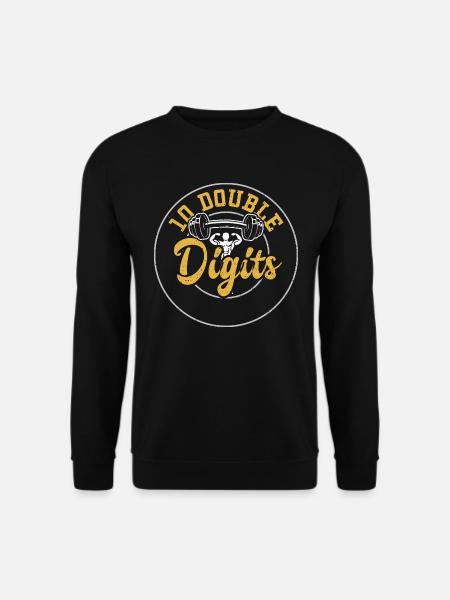 10 Double Digits - Gym - Unisex Sweatshirt - black