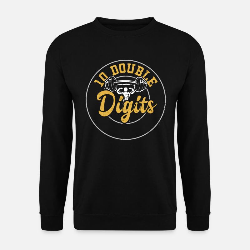 10 Double Digits - Gym - Unisex Sweatshirt - black