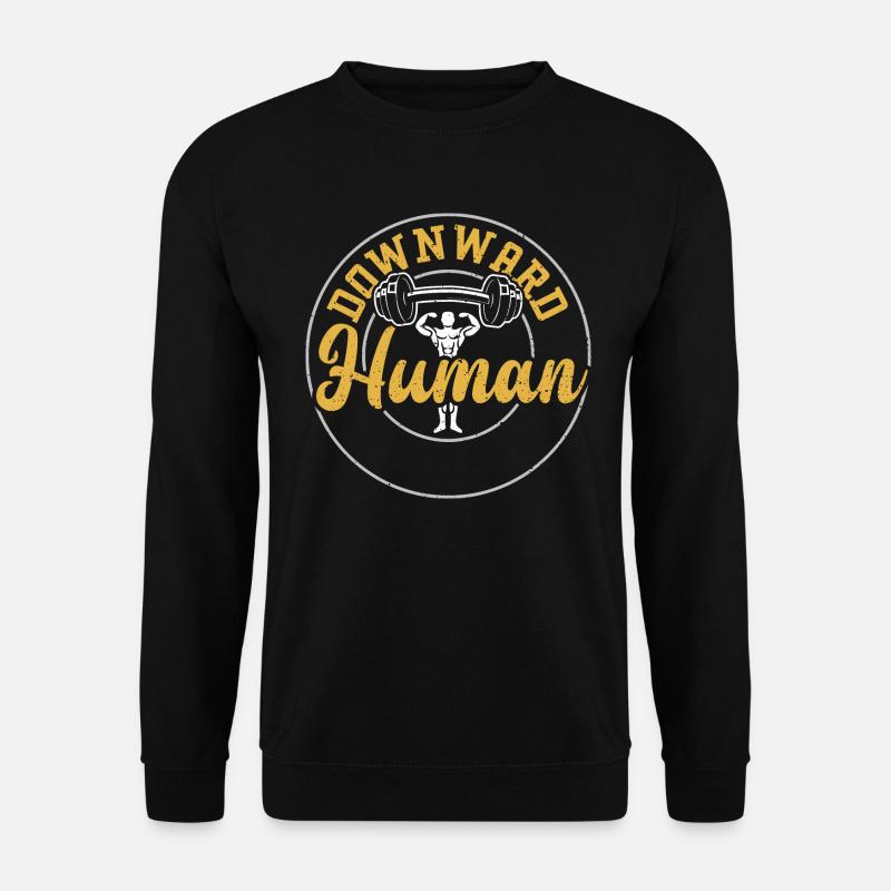 Downward Human - Gym - Unisex Sweatshirt - black